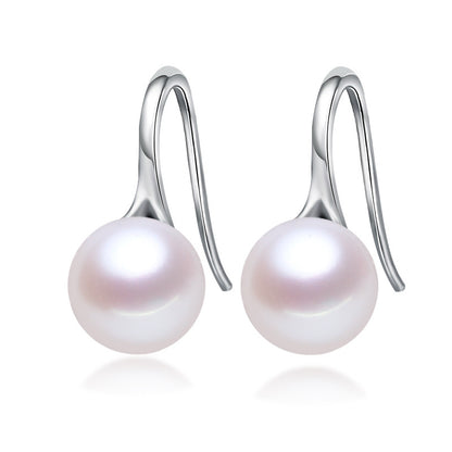 Bread Freshwater pearl High-Heel Hoop earrings