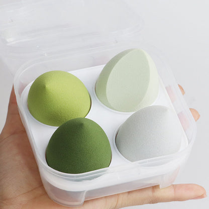 Green Beauty Cosmetic Blending Sponge 4Pk with Clear Box