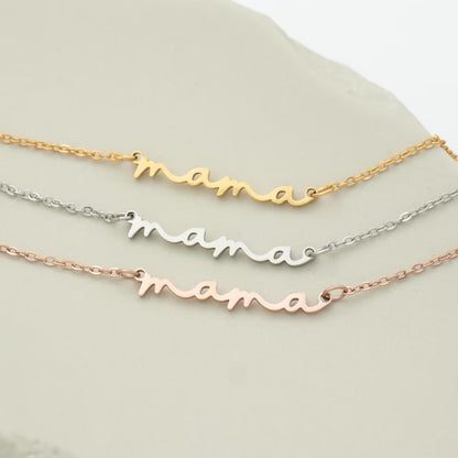 MAMA Lowcase Block Necklace