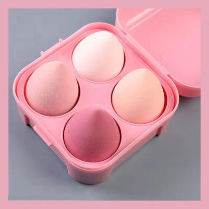 Flawless Complexion Makeup Sponge Set 4Pk Pink